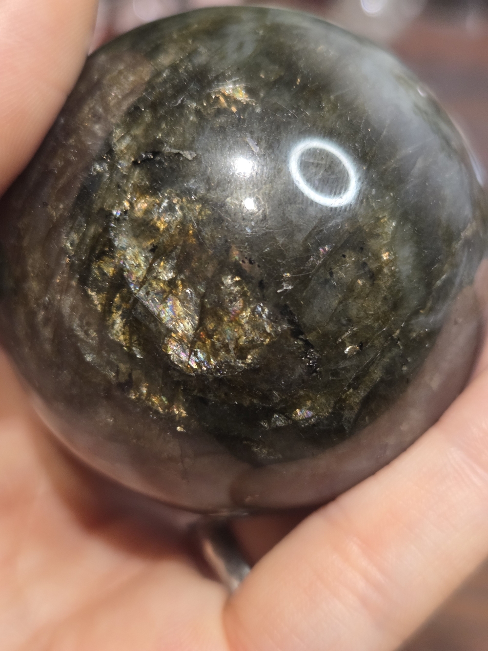 Flashy Labradorite Sphere - Picture 4 of 16